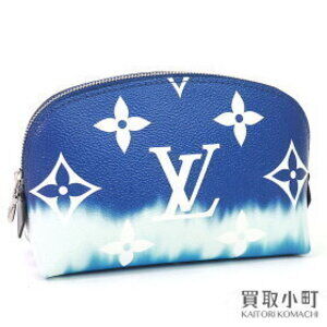 Louis Vuitton LV Escale Pouch Blue Gradient Tie Dye Makeup Accessory